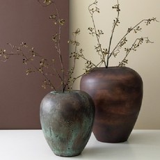 復古金屬藝術花瓶 鐵藝裝飾擺件