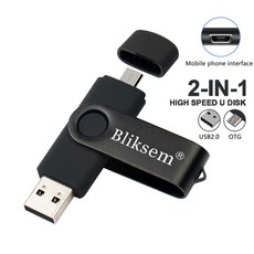Bliksem OTG 플래시 드라이브 32GB 64GB 고속 USB2.0 PC 휴대 전화 USB 금속 미니 펜 드라이브 32GB USB 플래시 드라이브 64GB, 1개