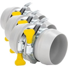 캠코 RV 범용 내부 하수구 호스 커플러 | 두 호스를 연결하기 위한 제품 모든 브랜드 및 키트와 호환 39212 회색, One Size (Pack of 3)