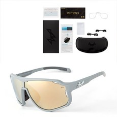 소다몬 RETRON RT3301 시리즈 편광 변색 스포츠 선글라스 전용케이스 클리너 도수클립 코패드, [16] RT3301-C14 브론즈편광, 1개