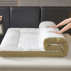 Tixpra 두꺼운 콩섬유 매트리스 가정용 기숙사 싱글 매트리스, 화이트