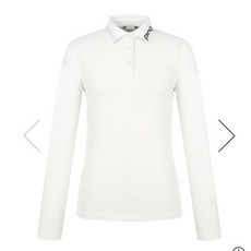 핑 여성 로고카라긴팔 티셔츠 121D3TO952 WH_YS 2779567