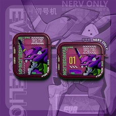 에반게리온 초호기 디자인 에어팟 프로2 3세대 2세대 4세대 호환 이어폰 케이스 캐릭터 실리콘 보호케이스 키링형 굿즈