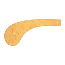 永昇縫紉 火腿尺 洋裁用 專業曲線設計 耐用材質 精準測量 裁縫必備, 黃色, 1個