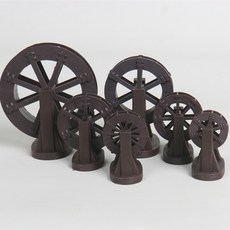 미니정원용 물레방아 장식물, 브라운