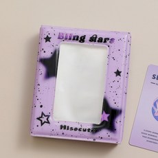 바닐라제이 Bling Stars 1단 콜북 포토카드 앨범 콜렉트북, 퍼플