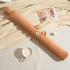 可愛卡通熱水袋學生宿捨用大號灌水暖水袋敷肚暖宮衝水暖手寶, 超長棕色小熊2500ml, 1個