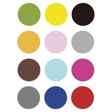 다용도 방수 원형스티커 30mm WBWG169 mod*5717Kv, 화이트