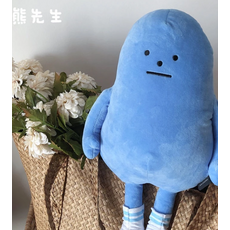 藍色豆豆先生 玩偶娃娃, 藍色, 1個