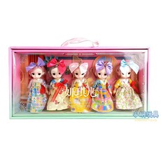5款和服蘿莉娃娃 扮家家酒 兒童玩具, 1個, 隨機不挑款