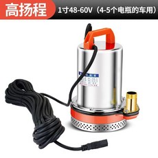 直流潛水泵 48-60V 500W, 【單獨機器】,1寸48-60v【高揚程】+7米線