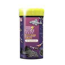 GOOD PARTNER 鮮藻底棲錠片 穩定水質 營養嗜口性高 底棲魚鼠魚異型水晶蝦飼料, 1個, 親密伙伴GP+ 鮮藻底棲錠⽚飼料 80g