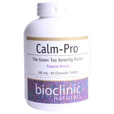 BIOCLINIC NATURALS Calm-Pro茶胺酸咀嚼錠 100mg, 90顆, 1罐