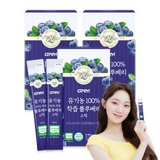 GNM 유기농 100% 착즙 블루베리 스틱, 3개, 280ml