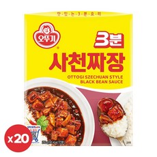 3분 사천짜장 200gx20개, 200g, 20개