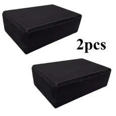 2/1PCS EVA 체육관 거품 벽돌 훈련 운동 피트니스 장비 댄스 요가 보조 도구 스트레칭 바디 쉐이핑, 07 2pcs black