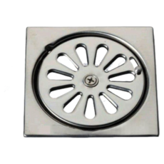 【DIY合作社】304不鏽鋼方形可調式地板排水口 2吋適用 防鏽耐用 DIY安裝, 金屬, 1個