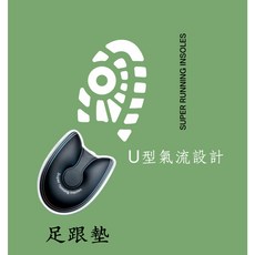 Super running insoles 足跟墊 U型氣流設計