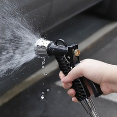 히키스 배란다용 스텐 호스, 3m, 블랙