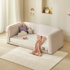 홈앤힐 휴고LED 데이베드 저상형 아기침대 패브릭 슈퍼싱글, [휴고 LED] 코모도_프레임만