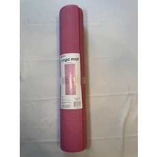 요가 매트 6mm 두께 핑크 피트니스 및 필라테스용 미끄럼 방지 운동 61cm(24인치) x 172.7cm(68인치) 0.6cm(0.25인치) Generic, 요가 매트, 6mm 두께, 핑크, 피트니스 및 필라테스