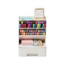 책상 연필꽂이 정리함 데스크 오거나이저 미니 서랍 수납, 화이트서랍, 1개