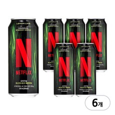 넷플릭스 에너지드링크 레몬라임맛, 6개, 500ml