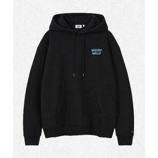 와키윌리 WACKY WILLY 로고 타이포 그래픽 후드 블랙 MG2403HD11BK 2450848