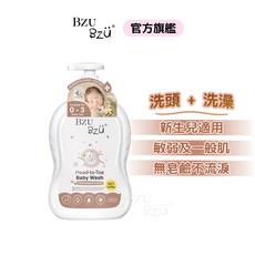 BZU BZU 嬰兒洗髮沐浴露 棉花籽香草 600ml 新生兒適用 溫和無硫酸鹽, 1個, 棉花籽 香草