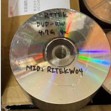 台灣錸德 無印刷DVD-RW 4X 可重覆燒錄 空白光碟 4.7G 120MIN, 1個