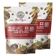 해나식품 푸룬 건자두 푸룬홀 미국 캘리포니아산, 2개, 1kg