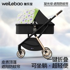 유모차 분리형 원터치 시트 분리 경량 개모차 고양이 폴딩, C. 3 세대 northlight Green