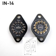 레고호환 라이트 블록 라이트브릭Nixie 튜브 홀더 소켓 플 IN14 IN12 IN18 IN-8 QS18-12 IN-IV-11 IV-17 글, 07 IN-14