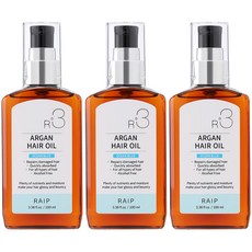 라입 R3 아르간 헤어오일 오션블루, 100ml, 3개