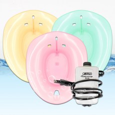 워터 좌욕기 현대메딕스 온욕 버블식, 핑크-좌욕대야_아이보리