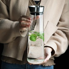 北歐風玻璃冷水壺 大容量家用, 1套, 1000ml, 1000ml