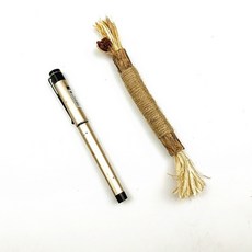 貓咪潔牙磨牙棒，木天蓼麻繩拉菲草蟲癭果，幫助口腔清潔，增進玩樂互動，約22公分, 1個, 22cm拉菲草1個