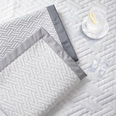 리보아 여름 침대 냉감패드 쿨매트 시원한 쿨패드 고정밴드형, 그레이 그레이