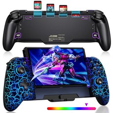 Switch 스위치 컨트롤러 8색 RGB 라이트 매크로 무선 프로콘