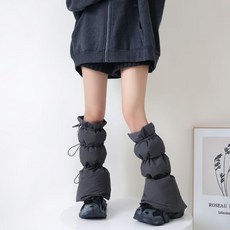 HTYVC 방한 겨울 스포츠 겨울용 여성용 방한 레그워머 골프발토시워머, Dark gray, Free Size, 1개