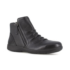 Rockport 여성용 Daisey 합금 토 사이드 지퍼 작업 부츠 캐주얼 신발 블랙. 259341 3549273185, 7.5
