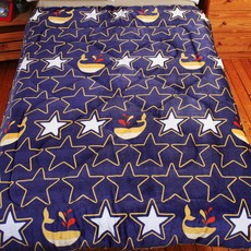 法蘭絨暖暖被台灣製造加厚款雙人棉被現貨6X7加大冬被毯被禮物, 海洋之星