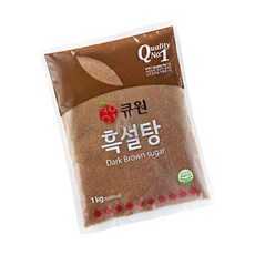 큐원 흑설탕 1kg 흑슈가 업소용 제빵용 굵은설탕