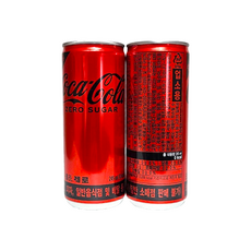 코카콜라 제로 업소용 탄산음료 캔음료 245ml x 5개