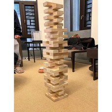 대형젠가 보드게임 나무블럭쌓기 대회 단체 파티 야유회 운동회 캠핑 워크샵, C. 소나무 모형 자이언트 젠가(약 10kg), 1개