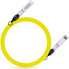 Ipolex 컬러 10G SFP+ 트위낵스 케이블 직접 연결 구리(DAC) 패시브 케이블 3m(9.84피트) 오렌지 시스코 SFP-H10GB-CU3M 머라키 유비퀴트, 1m, 1, 옐로우