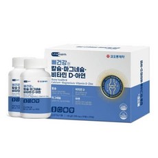 코오롱제약 뼈건강엔 칼슘 마그네슘 비타민D 아연, 2개, 60정