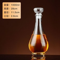 玻璃分酒器 醒酒器 洋酒瓶 儲酒具套裝, 1個, 水滴