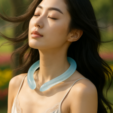 레알핏 넥쿨러 아이스 넥밴드 얼음주머니, 아이스블루