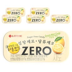 LOTTE 樂天 ZERO Zero無糖檸檬薄荷糖, 6盒, 28g